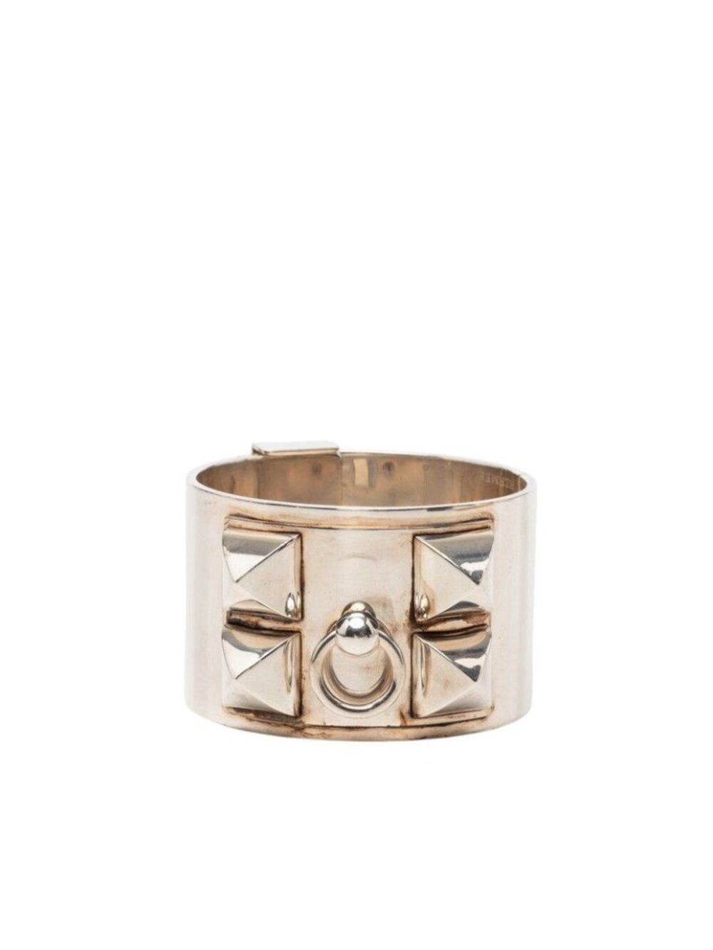 Hermes Collier de Chien GM Bracelet Bangle LG Silver